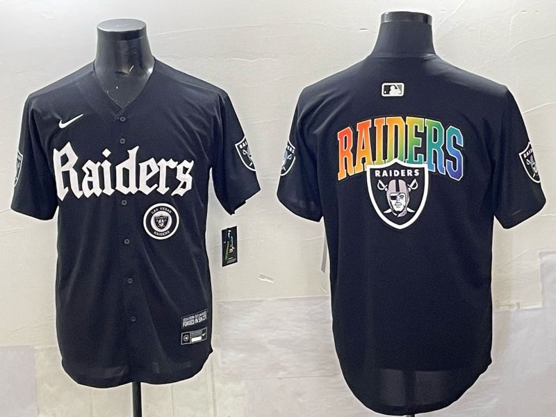 Men 2025 Oakland Raiders Blank Black 6th generation Joint Name Nike Limited NFL Jersey style 011->oakland raiders->NFL Jersey